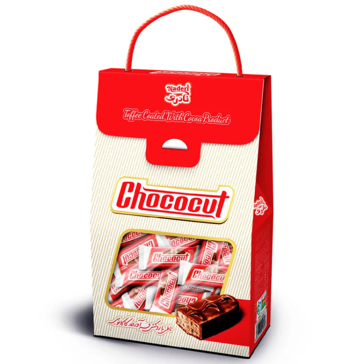 تافی با روکش فرآورده کاکائویی نادری ۳۰۰ گرم