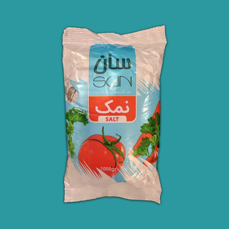 نمک خوراکی تصفیه شده یددار سان ۱ کیلوگرم