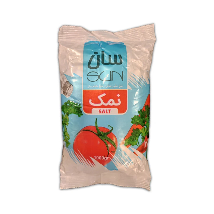 نمک خوراکی تصفیه شده یددار سان ۱ کیلوگرم