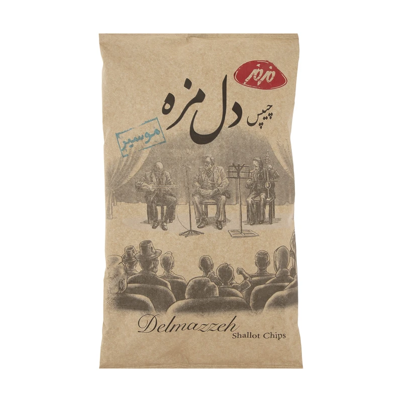 چیپس دل مزه با طعم موسیر مزمز -90 گرم