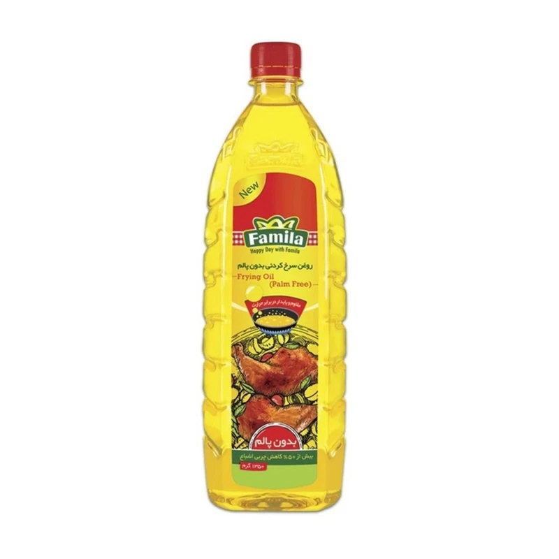 روغن مایع سرخ کردنی آفتابگردان بدون پالم فامیلا - 1350 میلی‌لیتر