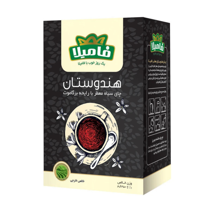 چای سیاه هلندوستان فامیلا با رایحه برگاموت ۴۵۰ گرم