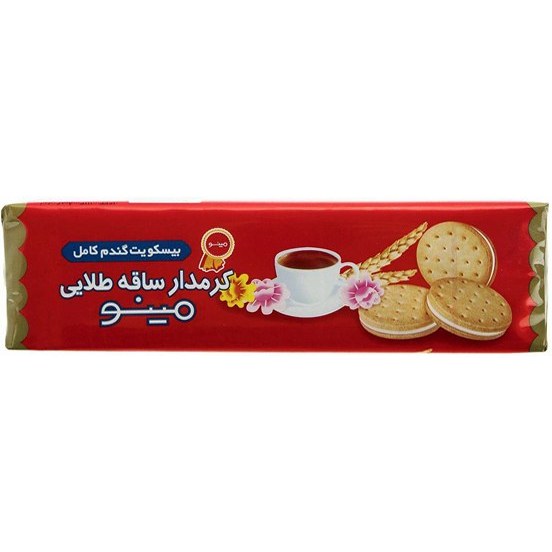 بیسکویت ساقه طلایی کرمدار مینو وزن ۱۹۲ گرم