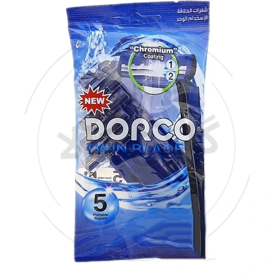 ژیلت دورکو 2 لبه بی صابون بسته 5 عددی