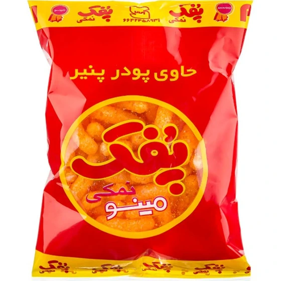 پفک نمکی مینو وزن ۶۰ گرم