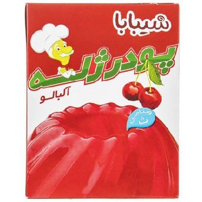 پودر ژله آلبالو شیبابا وزن ۱۰۰ گرم