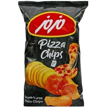 چیپس طعم پیتزا مزمز ۶۵ گرم