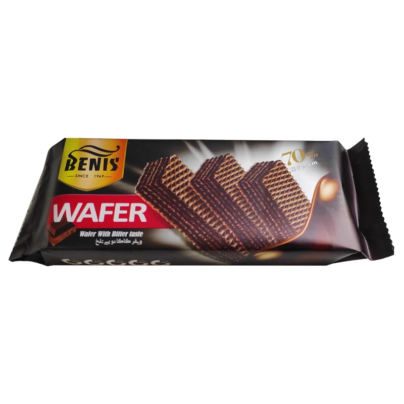 ویفر کاکائویی تلخ بنیس ۹۰ گرم