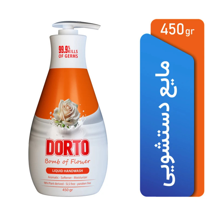 مایع دستشویی کرمی دورتو مدل Bomb of Flower وزن ۴۵۰ گرم