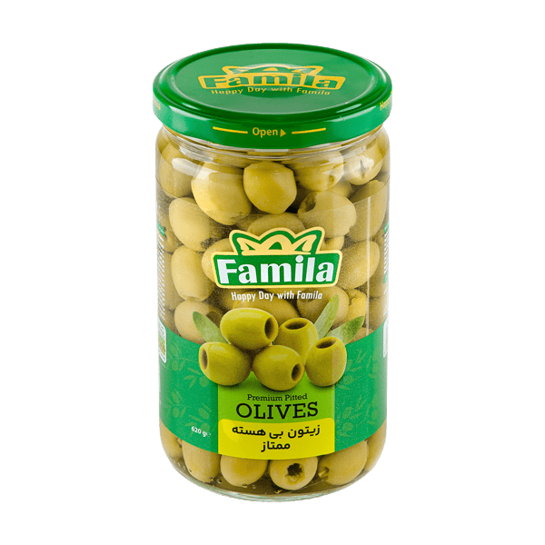 زیتون بیهسته ممتاز فامیلا ۶۲۰ گرم